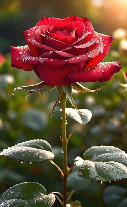 Rose Plant(HYBRID) Live Home Garden Plant/Tree | Live Home Garden Rose Multicolor Plant | Live Plant With Black Pot Pack of 1